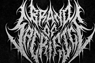 death metal, deathcore, metalcore, logo band merch