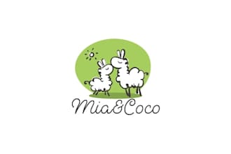 create a unique and modern custom llama logo design