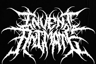 create a professional death black metal logo for you