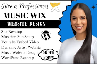 studio website design and redesign on wordpress, wix, weebly