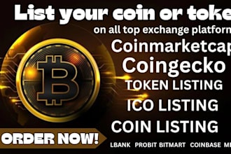 do token listing,coin listing,ico listing on coinmarketcap, coingecko