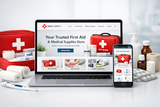 create a first aid and medical supplies shopify website