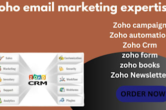 setup zoho email automation, zoho books, email marketing, zoho form