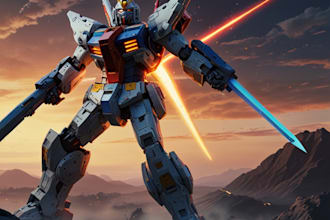 draw gundam, transformer, robot, armor, and mecha, concept