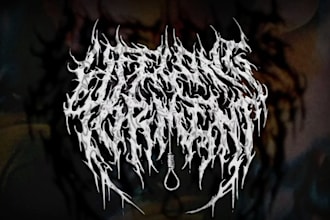 draw and design metal, death metal, slamming and brutal logo for you