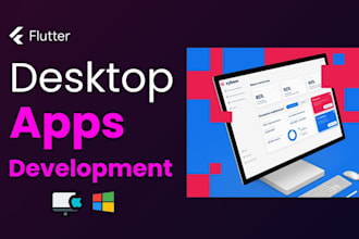 develop desktop application web app hybrid mobile app in flutter
