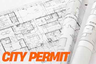 do floor plan design licensed california, florida, usa city permit for approval