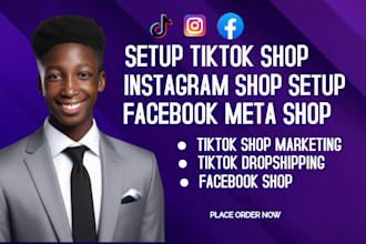 setup tiktok shop dropshipping to boost shopify sales, fix fb ig meta shop setup