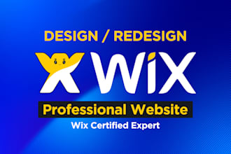 create wix website or redesign wix ecommerce online store and business website