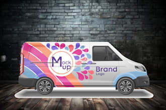 do creative vehicle wrap, car wrap, van wrap design