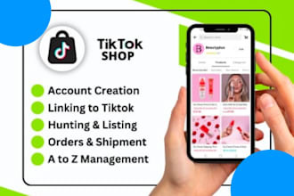 do tiktok shop expert account creation, tiktok shop management