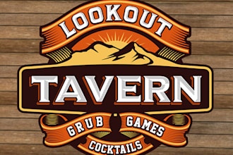 design trendy local tavern logo