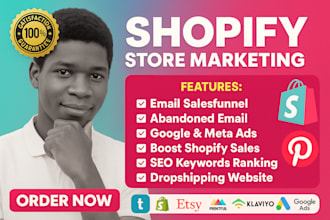 do shopify ecommerce marketing to boost shopify sales, promote shopify store