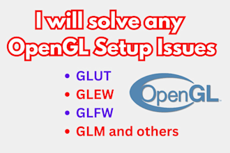 solve any opengl setup issues