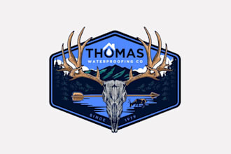 design a vintage retro badge outdoor logo