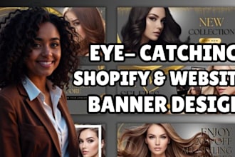 design professional shopify banner website banner hero image etsy and ebay ads