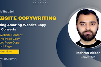 be your copywriter for SEO website content and website copy