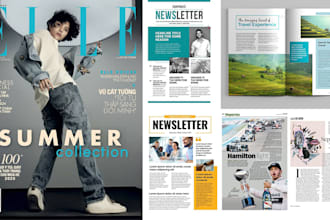 design professional magazine, catalog, newsletter, booklet, lookbooks and flyers