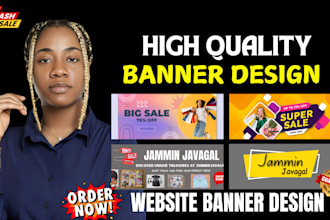 design website banner, shopify banner, esty banner, and design logo for your web