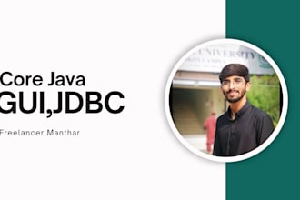 do java tasks gui jdbc java web based projects