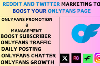 onlyfans promotion chatter management twitter marketing fanvue promotion model