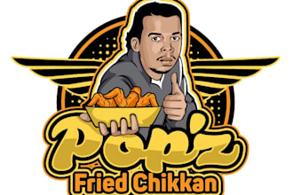design luxury fried chicken logo