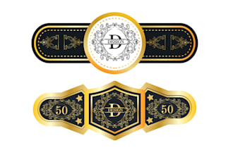 do premium cigar logo, bands, labels, brands, and box or any graphic design