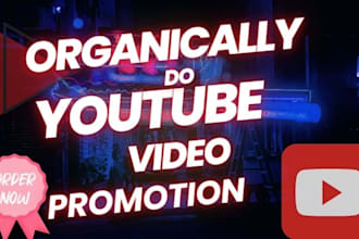 organically do youtube video promotion to gain more views