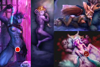 draw any, character, ilustration, nsfw, furry, animation