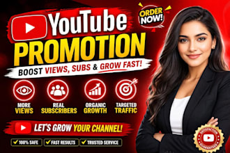 promote youtube video for increased views and subs organically