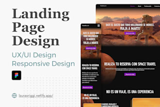 be your web designer for your landing page in figma