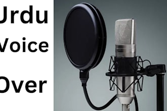record a professional female voice over in urdu