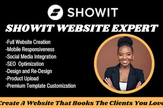 design, redesign, and customize your showit website and template