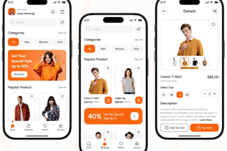 develop ecommerce app, multivendor app, marketplace app like amazon