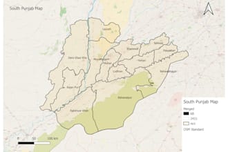 expert in map development using qgis, aquacrop model simulation for agriculture