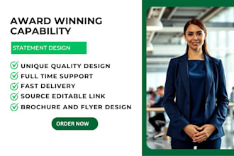 write and design government capability statement