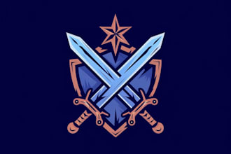make medieval, fantasy, rpg, rustic, scifi and game logo
