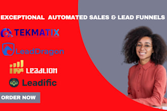 setup tekmatix lead dragon leadific pipeline pro for funnel and workflows