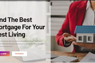 mortgage website mortgage landingpage calculator lead funnel real estate website