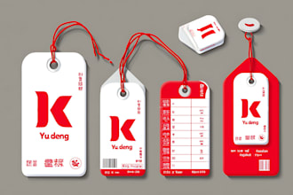 premium design clothing label neck label and hang tag