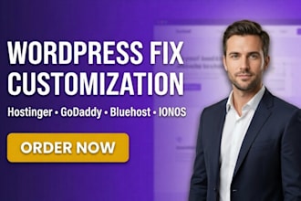 fix godaddy hostinger bluehost or ionos wordpress website