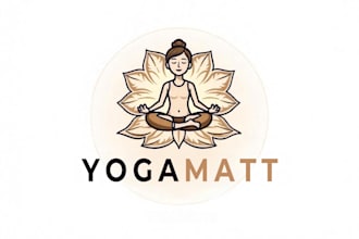 do modern yoga teaching logo design  with unlimited revisions