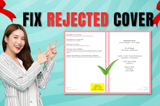 fix rejected book covers and resize for amazon KDP and kindle ebooks