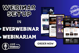 setup webinar funnel, webinar funnel automations with webinarjam, everwebinar