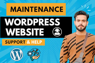 do wordpress website maintenance and wordpress support or help