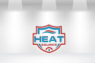 do creative bold commercial heating air conditioning  logo