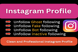 unfollow ghost followers on  instagram, bot, inactive, and protect your account