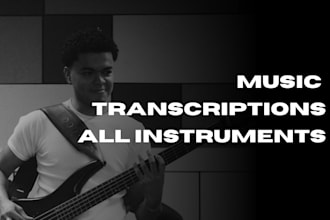transcribe your sheet music