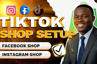 setup tiktok shop dropshipping facebook shop instagram shop category approval