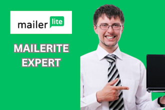 setup mailerlite landing page newsletter, form, email template design automation